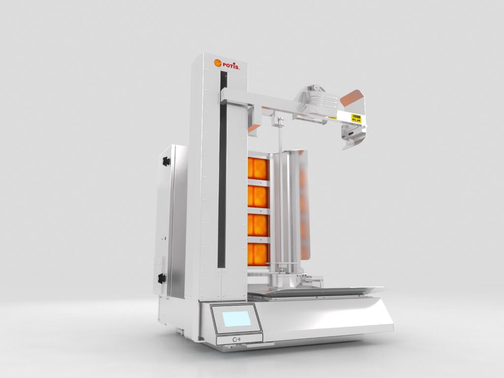 POTIS BMR Series | Fully Automatic Doner Robot Machines with Remote Control, Touchscreen & Gas/Electric Heating