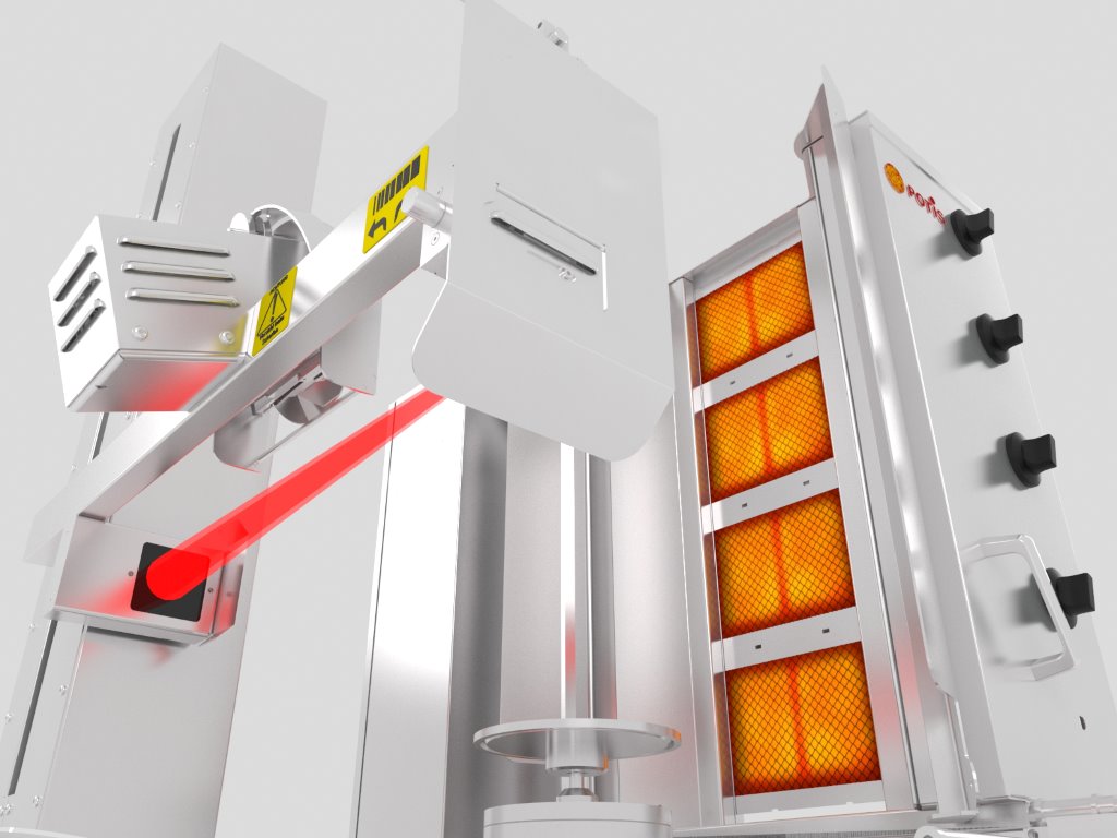POTIS BMR Series | Fully Automatic Doner Robot Machines with Remote Control, Touchscreen & Gas/Electric Heating