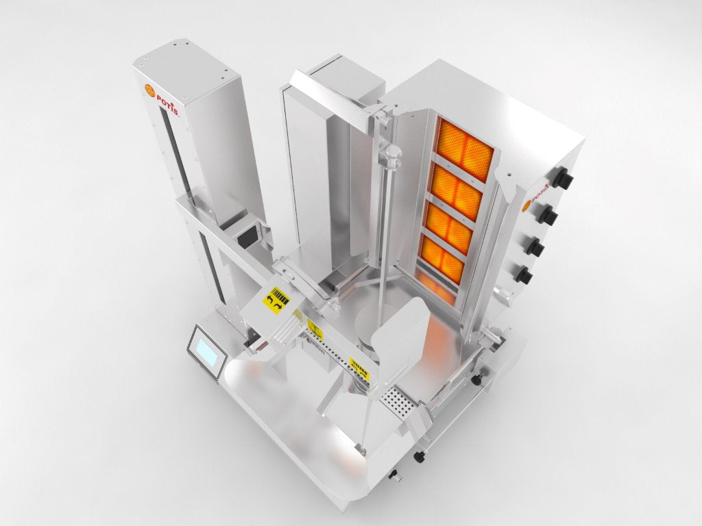 POTIS BMR Series | Fully Automatic Doner Robot Machines with Remote Control, Touchscreen & Gas/Electric Heating